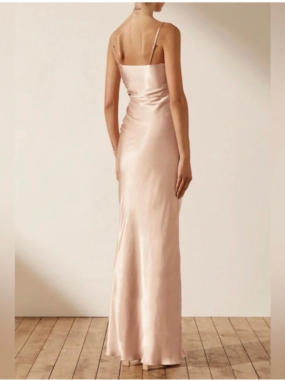 Shona Joy Ruched Maxi Dress Desert Rose - Picture 3 of 6